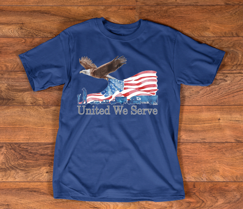 UNITED WE SERVE TSHIRTS - 100% DONATED TO POSTAL EMPLOYEE RELIEF FUND ...