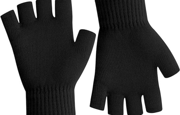 Fingerless Gloves for Women Men Winter