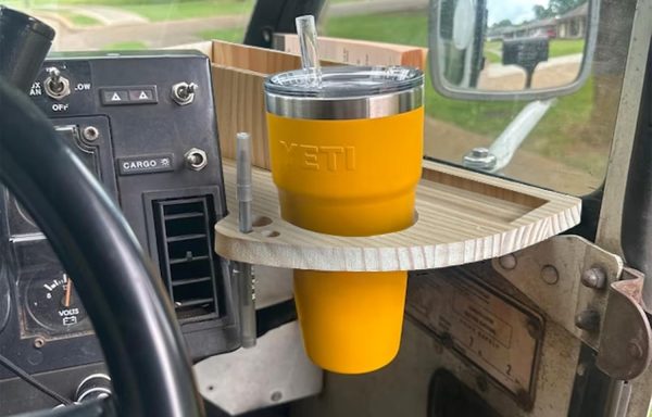 Cup Holder Tray for USPS Mail Carrier/LLV, 2 in 1 Detachable Postal Mail Truck Car Cup Holder