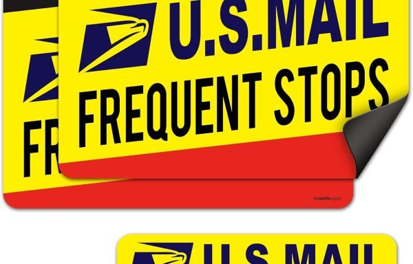 Mail Delivery Driver Magnetic Signs 3 Pack  Frequent Stops Car Magnets Rural Delivery Carrier Magnets