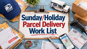 Sunday/Holiday Parcel Delivery List