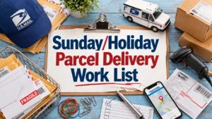 Sunday/Holiday Parcel Delivery Work List Sign Up Period Begins September 12th, 2026